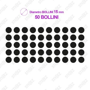Bollini adesivi rotondi - diametro 15 mm