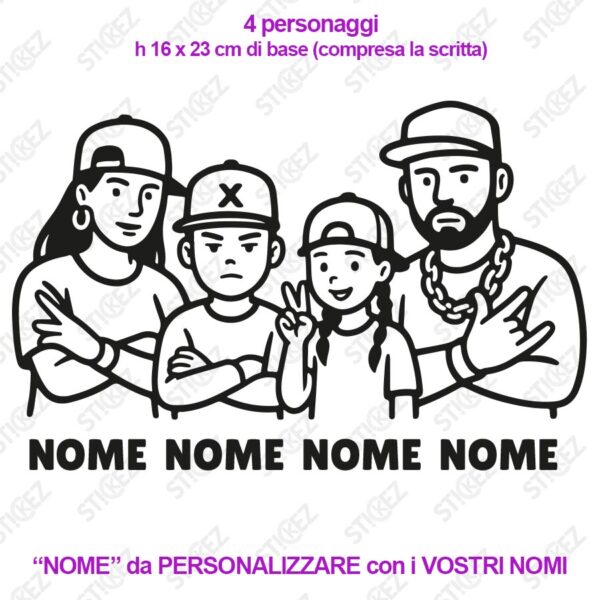 famiglia-hip-hop-a-bordo-nomi famiglia-hip-hop-a-bordo-nomi