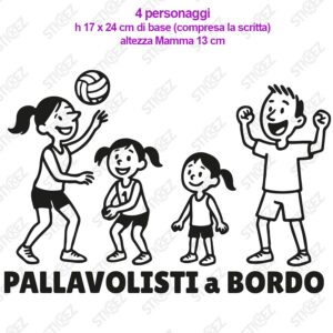 Famiglia Pallavolisti a bordo - 4 persone