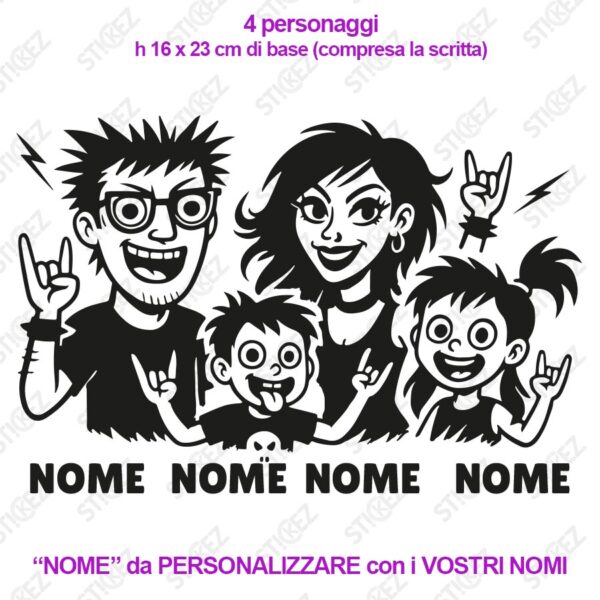 famiglia-rock-a-bordo-nomi famiglia-rock-a-bordo-nomi