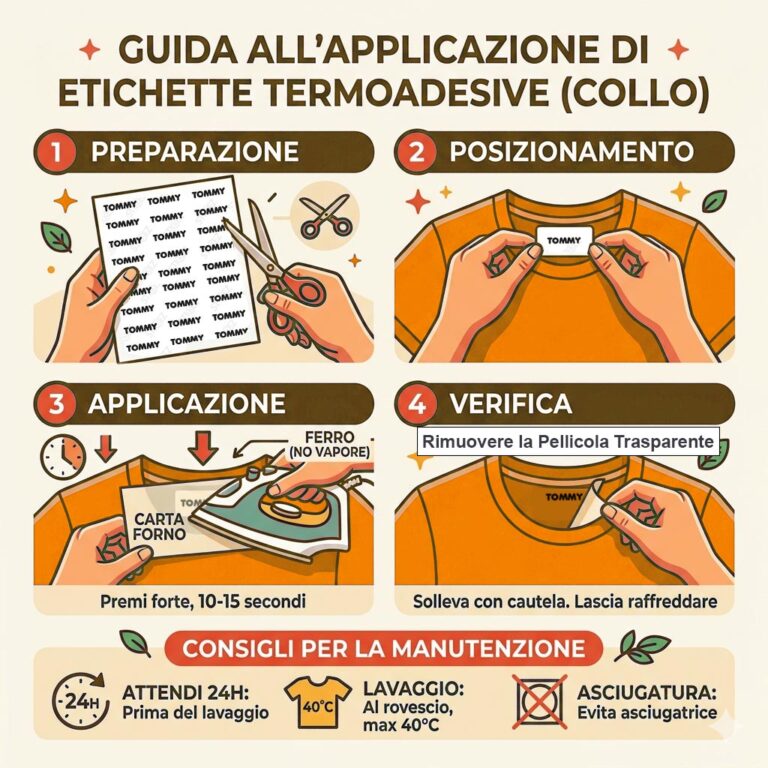 Come applicare le etichette termoadesive