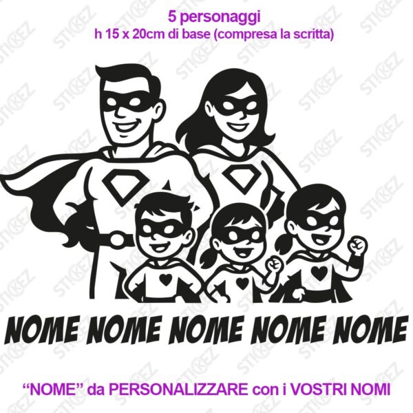 famiglia-super-eroi-a-bordo-nomi famiglia-super-eroi-a-bordo-nomi