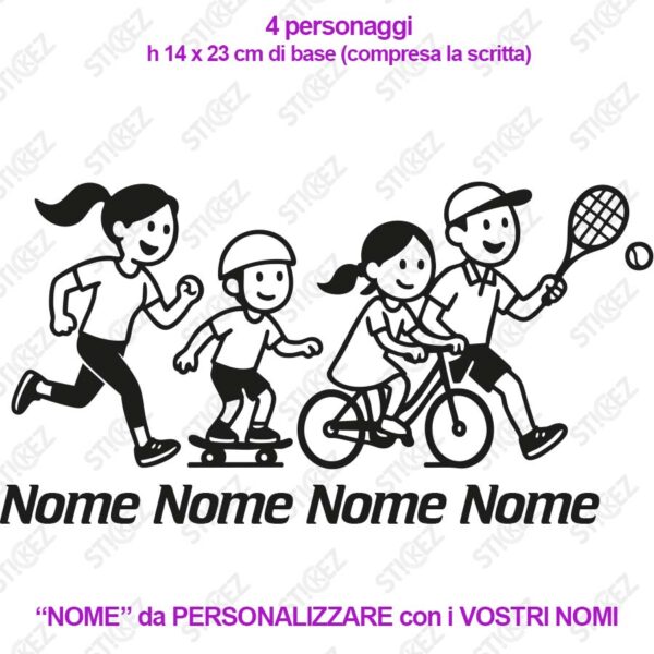 famiglia-sportivi-a-bordo-personalizzato famiglia-sportivi-a-bordo-personalizzato